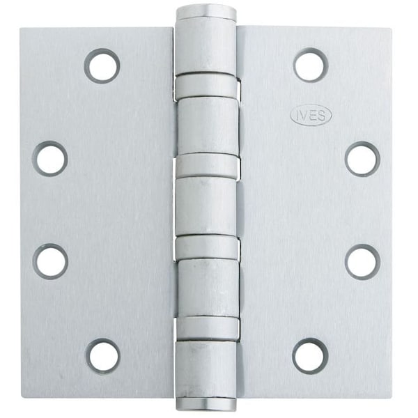 Ives Commercial 5inx4.5in Five Knuckle Ball Bearing Heavy Weight Hinge * Use 5BB1HW541232D * Satin Stainless Steel 5BB1HW5412630NRP - main